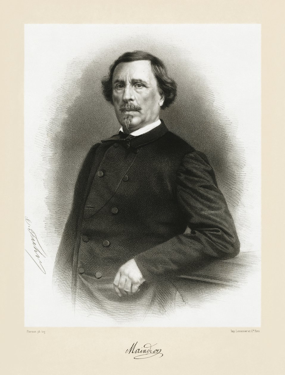 Hippolyte Maindron，1865-66 作者 皮埃尔·路易斯·皮尔森