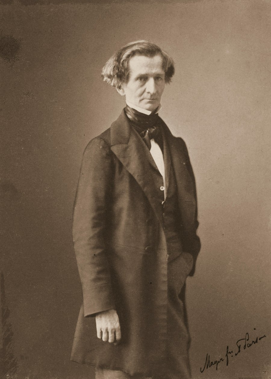 赫克托·伯利兹（Hector Berlioz）肖像1803-1869，c。 1850年 作者 皮埃尔·路易斯·皮尔森