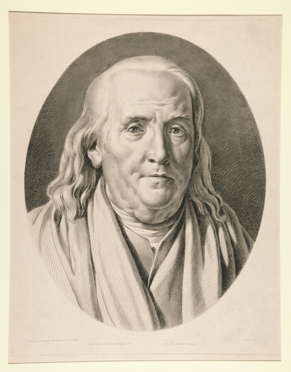 本杰明-富兰克林（Benjamin Franklin），取材于让-安托万-胡东（Jean-Antoine Houdon）的雕塑作品 作者 皮埃尔·米歇尔·阿利克斯