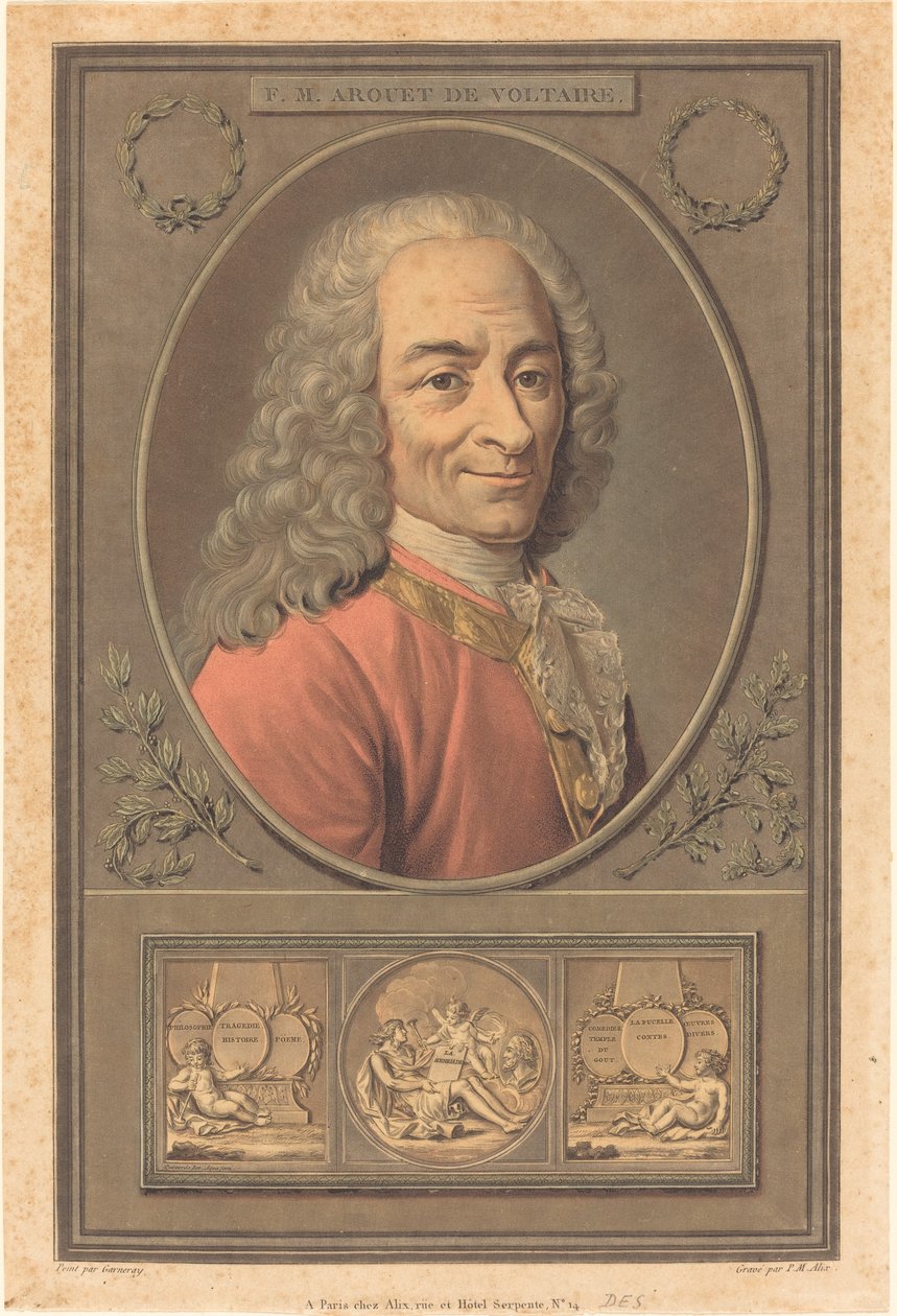 F.M. Arouet de Voltaire. 作者 皮埃尔·米歇尔·阿利克斯