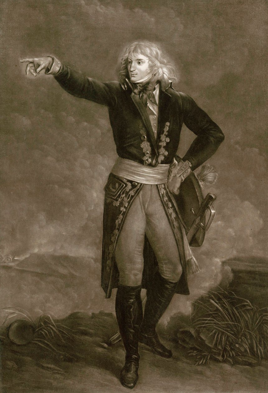 拿破仑-波拿巴担任意大利军队总司令（1796-1797）--皮埃尔-米歇尔（Pierre-Michel）-阿里克斯（1762-1817）的版画作品 作者 皮埃尔·米歇尔·阿利克斯