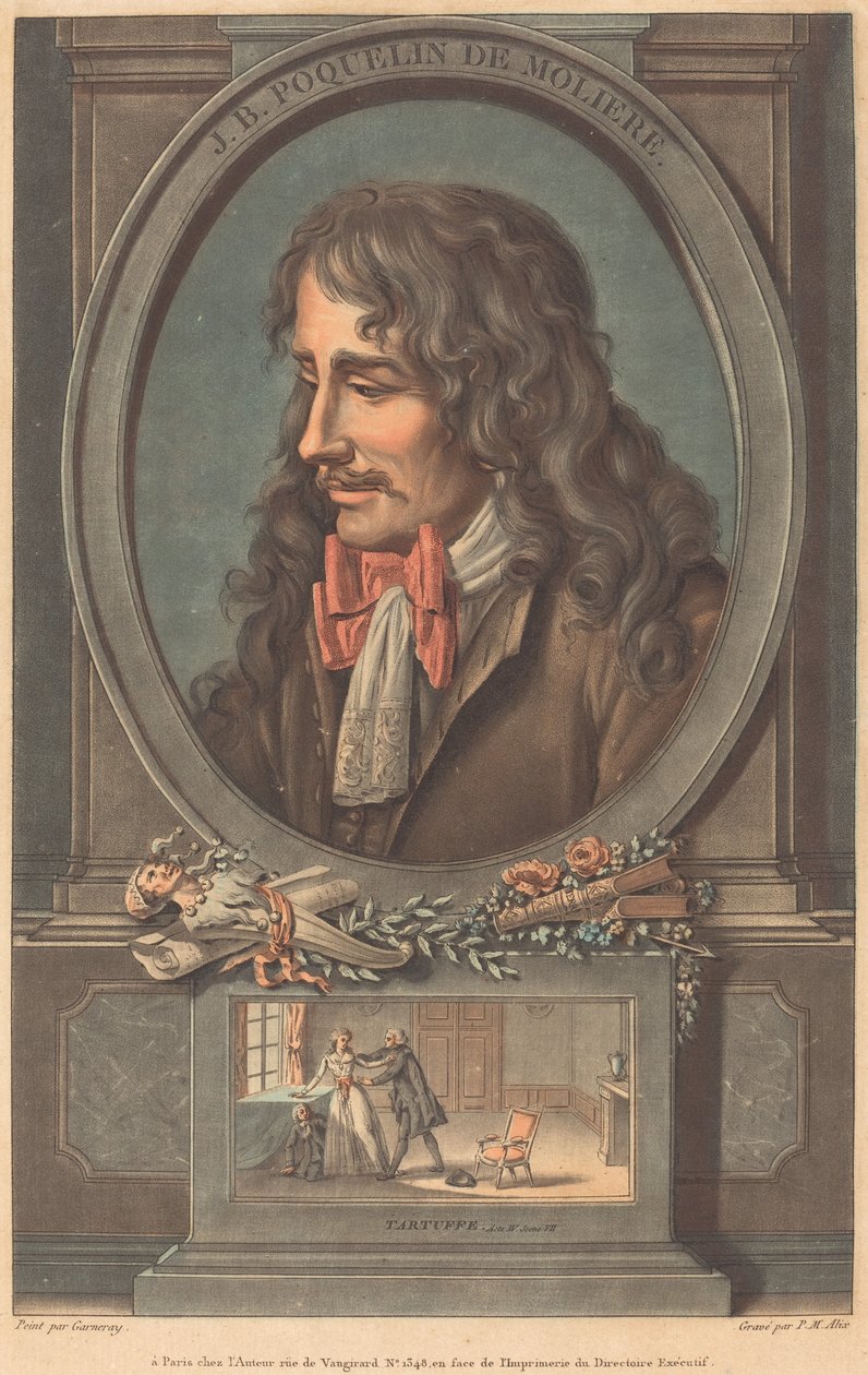 J.B. Poquelin de Moliere 作者 皮埃尔·米歇尔·阿利克斯在让·弗朗索瓦·加纳雷之后