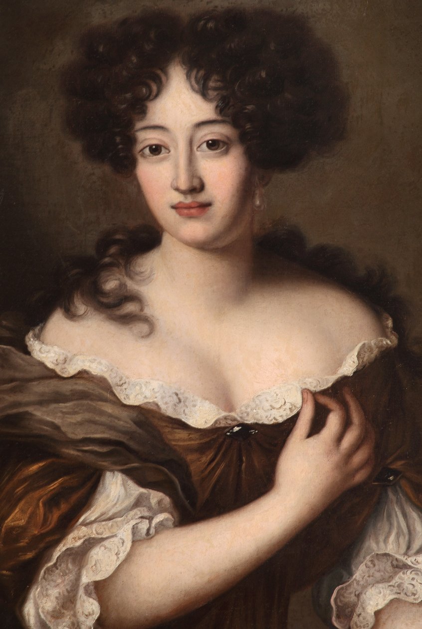 一位女士，据说是Hortense Mancini，Duchesse de Mazarin 作者 皮埃尔·米尼亚德