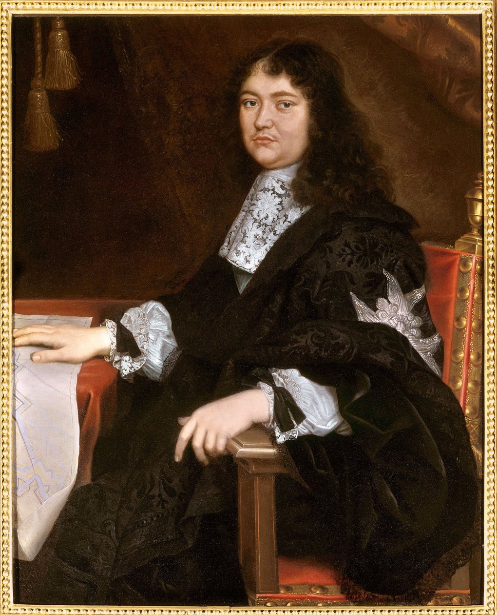 FrançoisMichel Le Tellier肖像，卢浮宫侯爵，1641-1691，十七世纪下半叶 作者 皮埃尔·米尼亚德