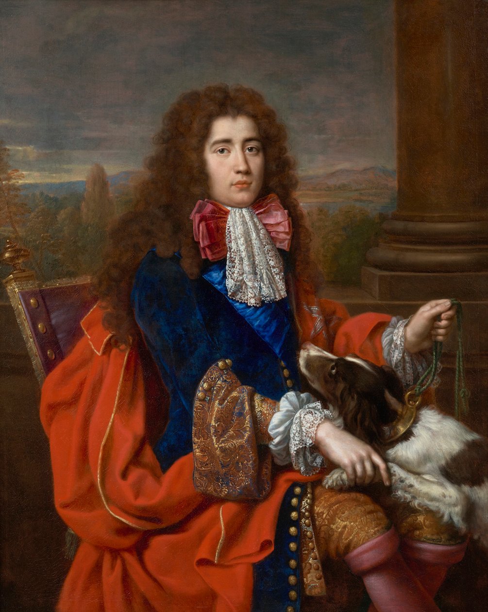 Louis François Marie Le Tellier的肖像，1668-1701年的Barbezieux侯爵，约1690年。 作者 皮埃尔·米尼亚德
