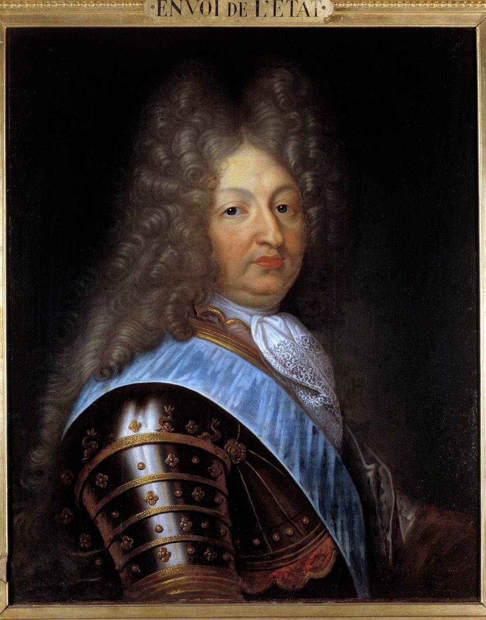 大海豚（1661-1711）肖像，路易十四的儿子 画家：皮埃尔-米尼亚尔（1612-1695） 17世纪 太阳。0,60 X 0,73米 特鲁瓦。美术博物馆 作者 皮埃尔·米尼亚德