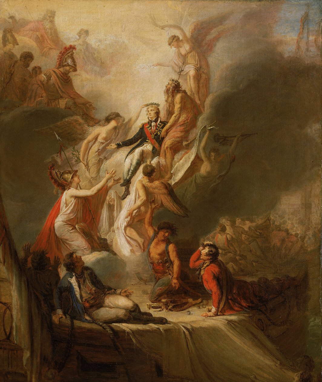 霍雷肖-纳尔逊（1758-1805 年）的神化，约 1805-18 年（布面油画） 作者 皮埃尔·尼古拉斯·莱格朗