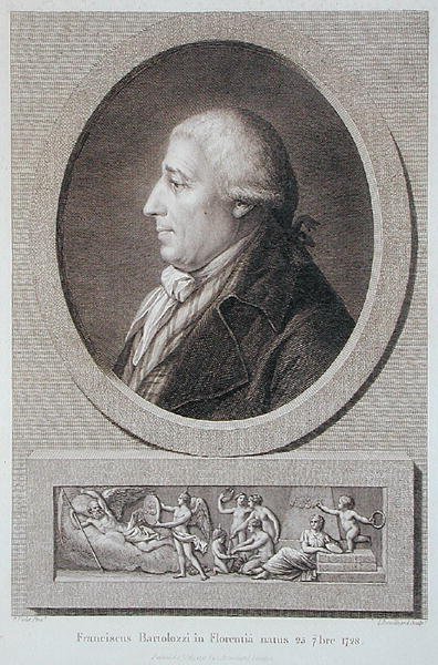 Jacques Brouillard（1744-1806）雕刻的Francesco Bartolozzi（1727-1815）的画像 作者 皮埃尔·诺埃尔·紫罗兰