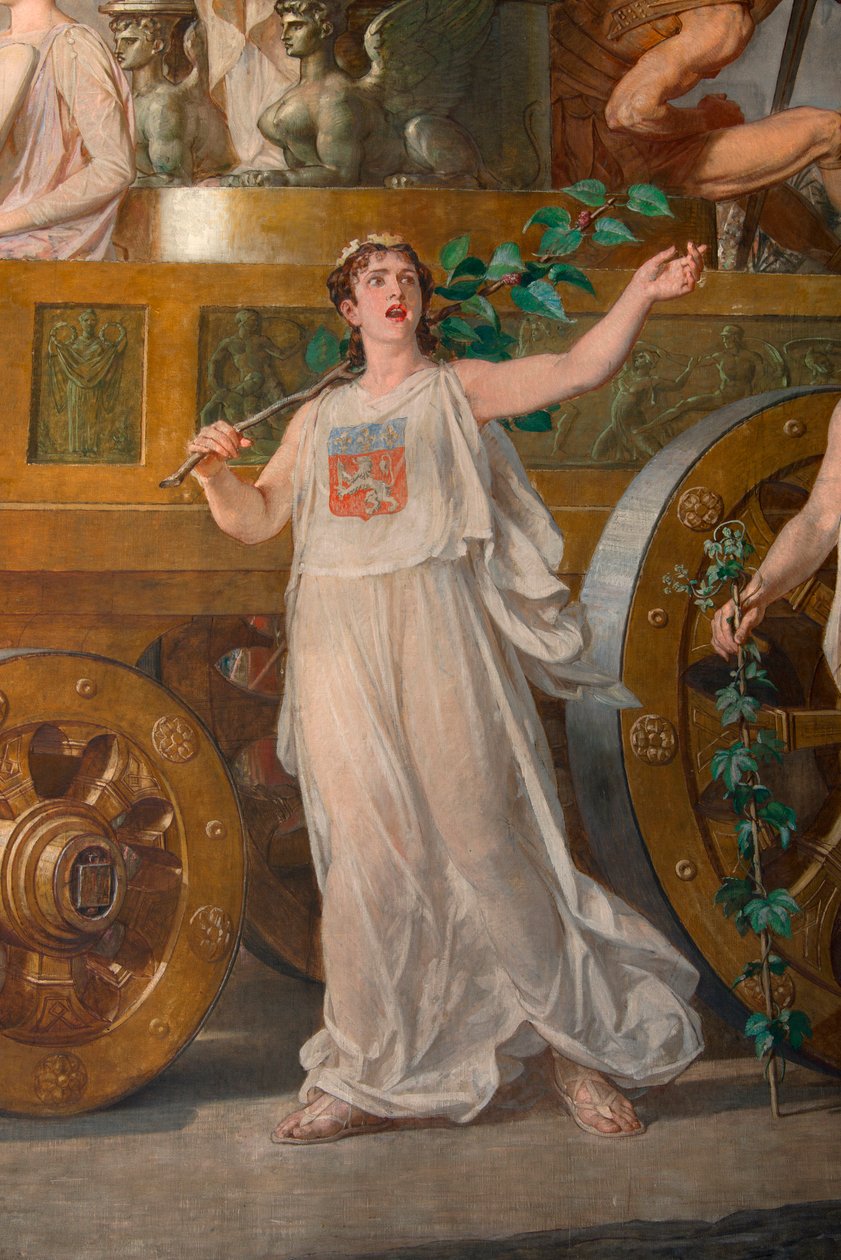 Fresco “” The Triumph of the Republique”” 作者 皮埃尔·保罗·莱昂·格莱兹