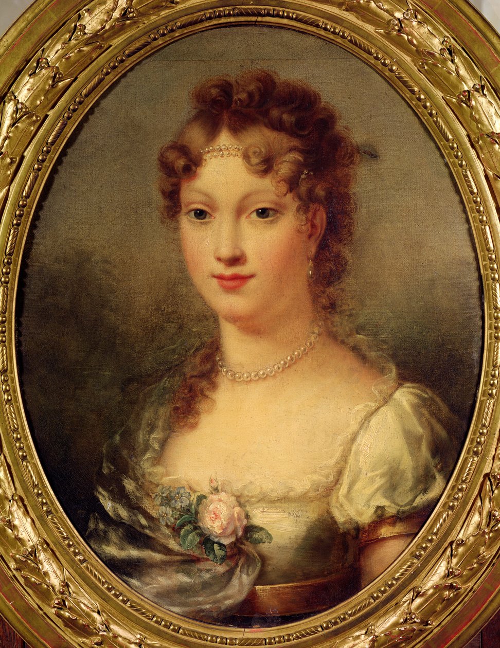 Hapsburg-Lorraine的Marie Louise的肖像（1791-1847） 作者 皮埃尔·保罗·普鲁敦