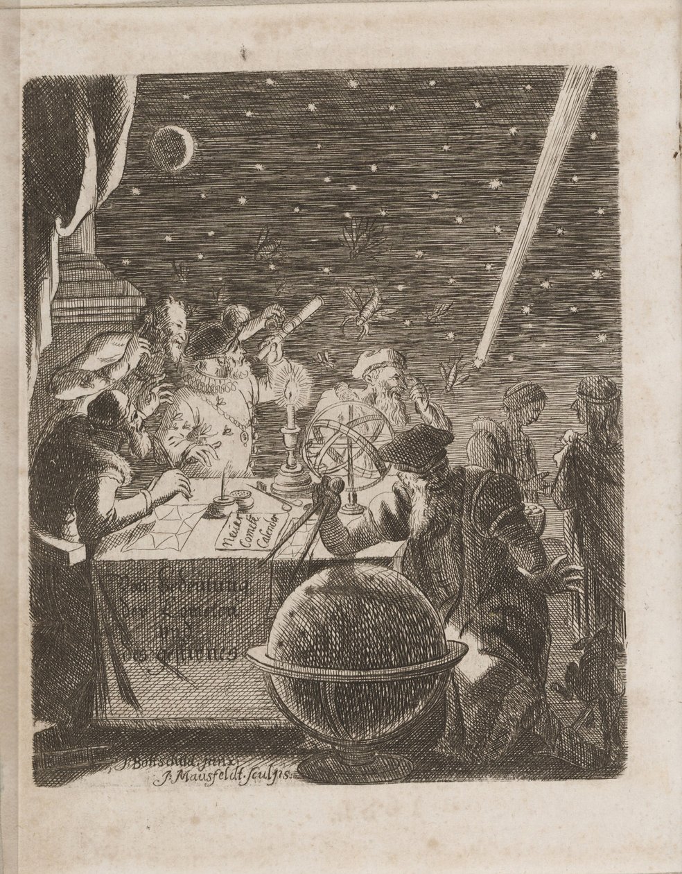 观察伽利略时代的天空来自：彗星的重要性，1681年 作者 皮埃尔·佩蒂特