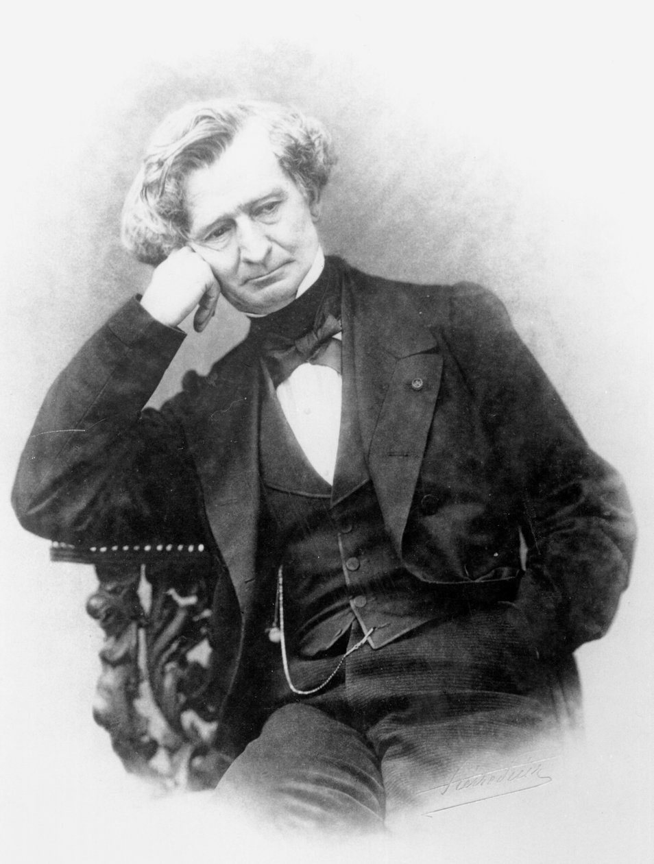 Hector Berlioz的肖像（1803-69） 作者 皮埃尔·佩蒂特