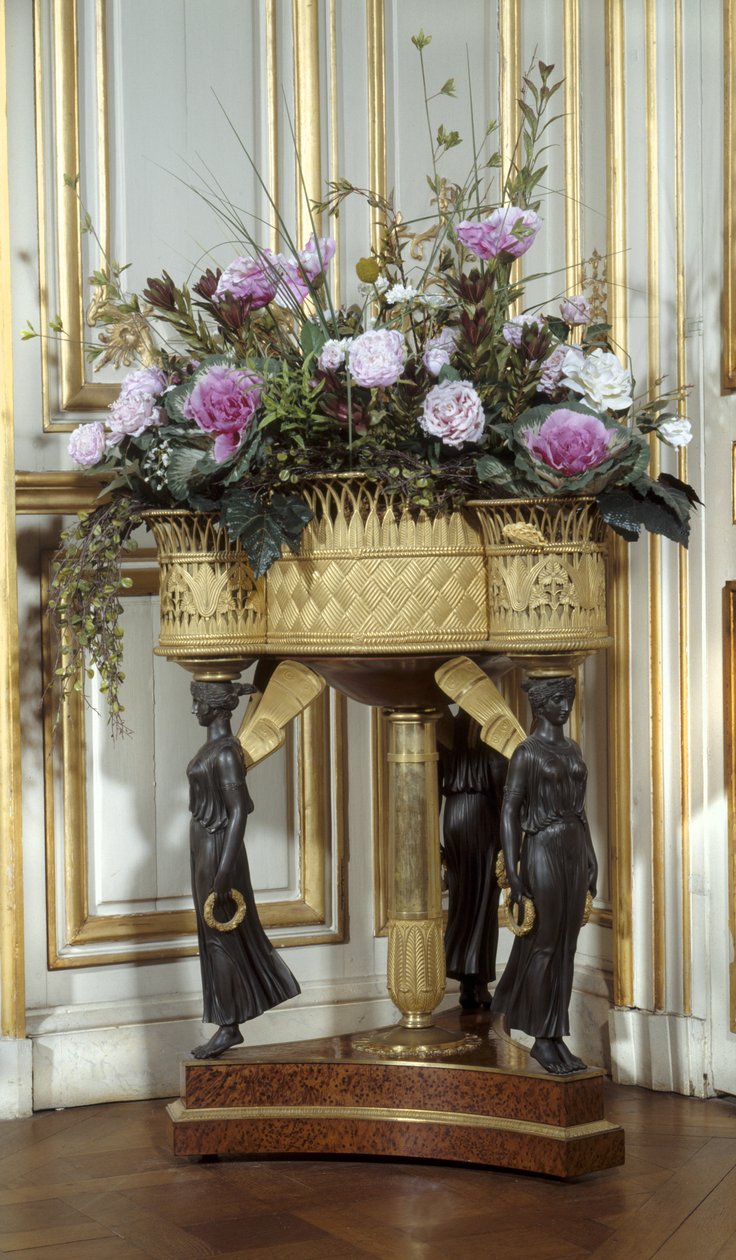 Art France Jardiniere有四个金铜制的篮子，大约1807年 作者 皮埃尔·菲利普（托·托米尔）