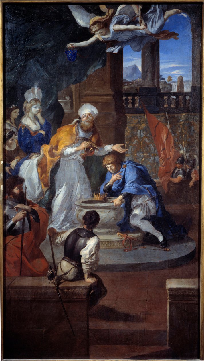克洛维斯于 496 年 12 月 25 日在兰斯受洗。 Pierre Puget 绘画（1620 - 1694） 作者 皮埃尔·普吉特