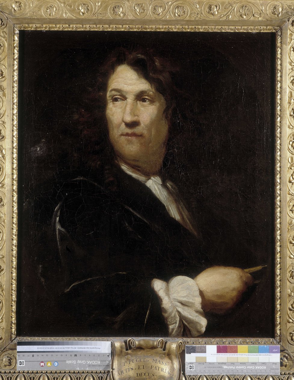 The man with comppas or Portrait of Gaspard Puget （1615-v. 1683，法国建筑师）（布面油画） 作者 皮埃尔·普吉特