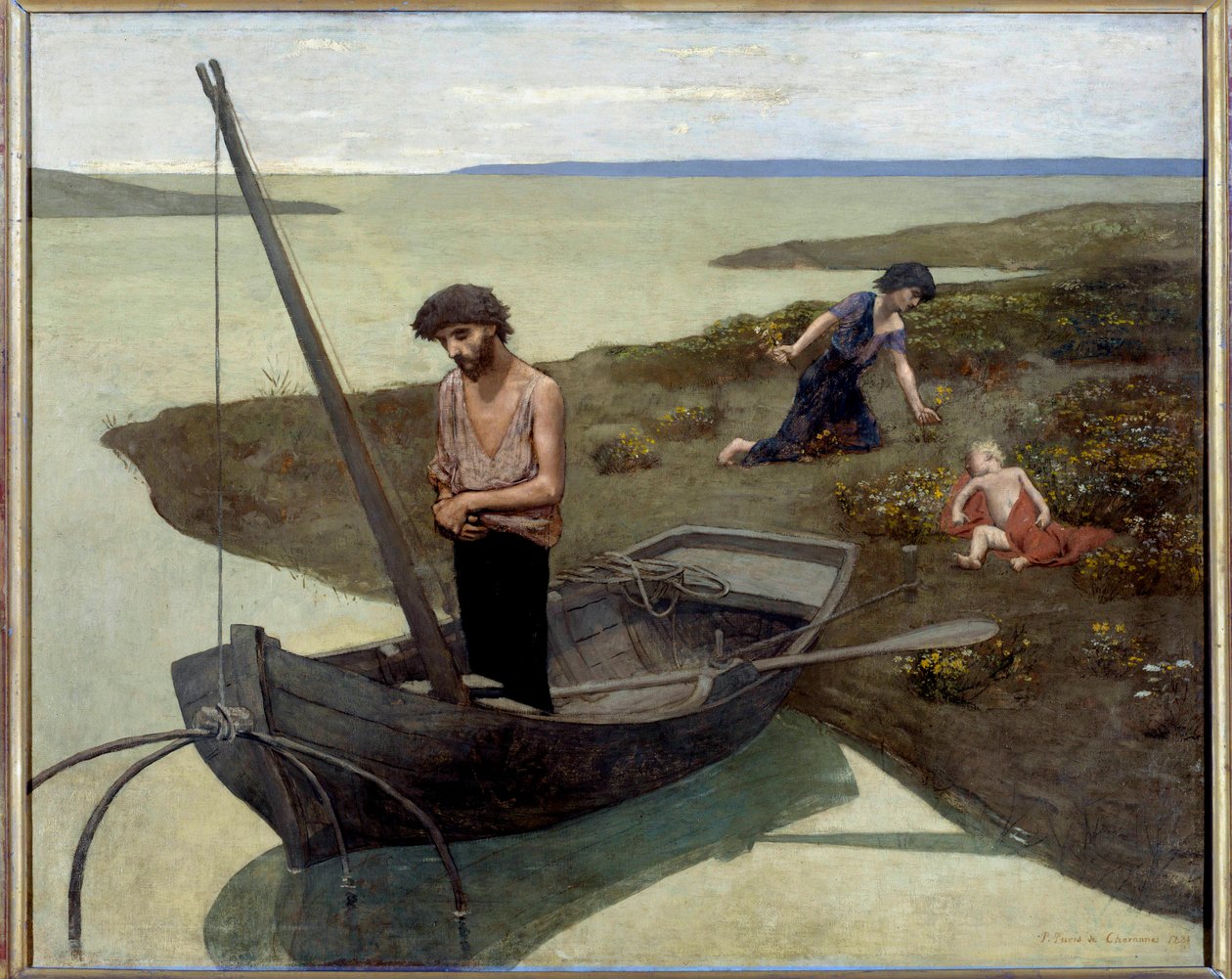 可怜的渔夫 Pierre Puvis de Chavannes (1824-1898) 1881 年作画。 1,55x1,92 m 巴黎，奥赛博物馆 - 可怜的渔夫。 Pierre Puvis de Chavannes (1824-1898) 的画作，1881 年。1.55 x 1.92 米。 巴黎奥赛博物馆 作者 皮埃尔·普维斯·德·沙瓦纳