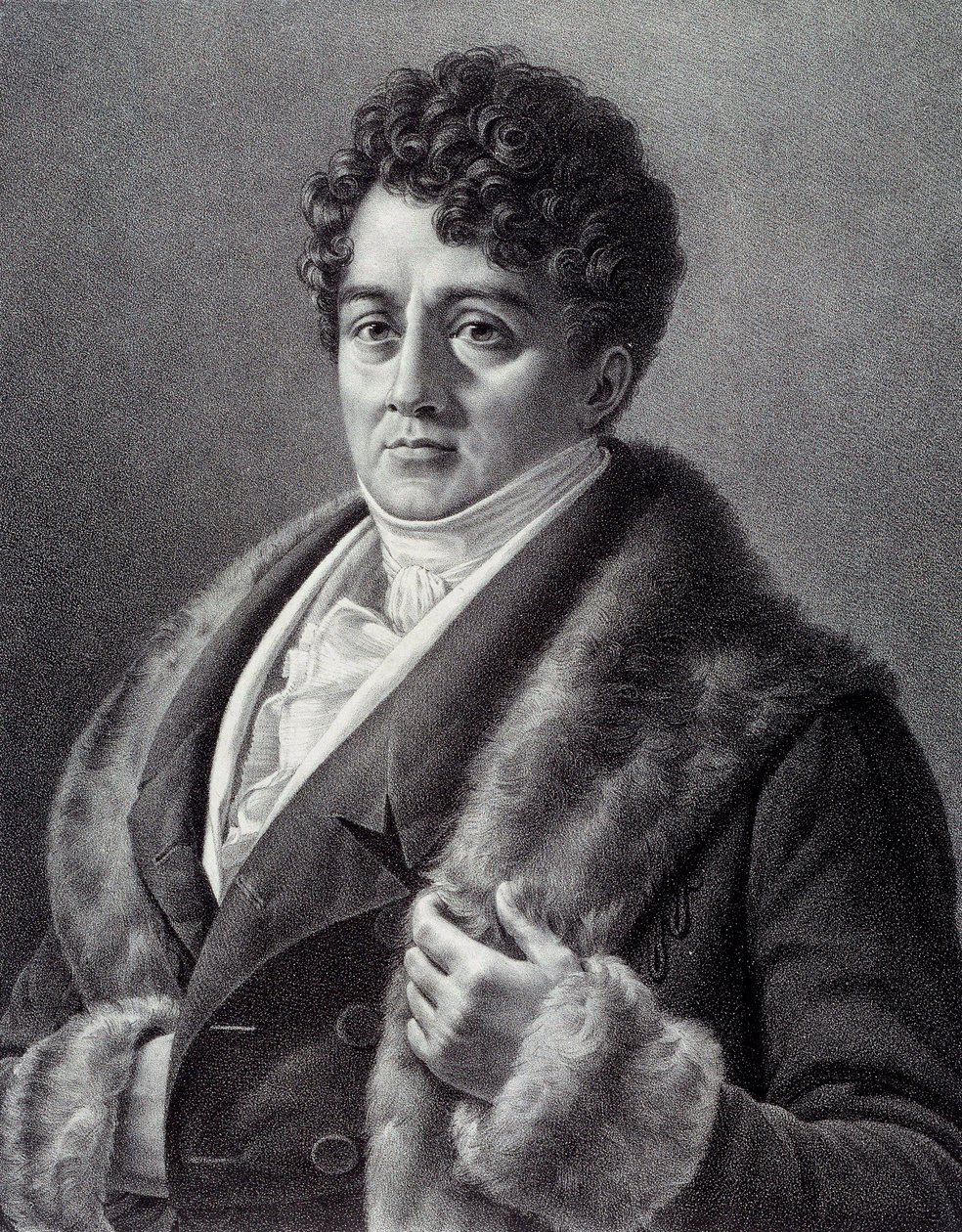 弗朗索瓦·约瑟夫 (Francois Joseph) Talma (1763-1826) 的肖像，法国演员 皮埃尔·维尼龙 (1789-1872) 雕刻 19 世纪巴黎，卡纳瓦莱博物馆 作者 皮埃尔·罗奇·维格纳隆