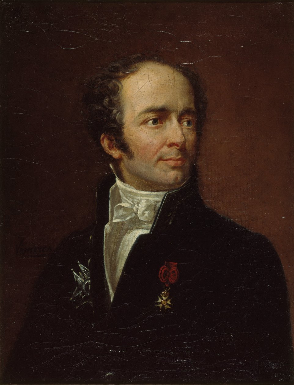 马克西米利安-福伊将军的肖像，1775-1825，约1820年。 作者 皮埃尔·罗奇·维格纳隆