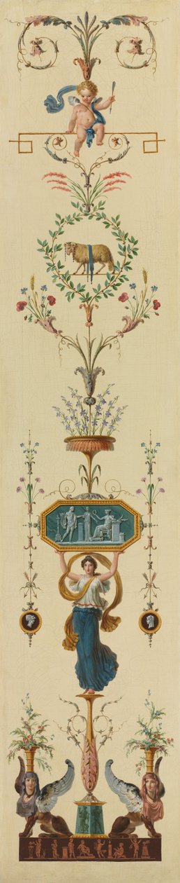 装饰面板，1790年代。 作者 皮埃尔·卢梭