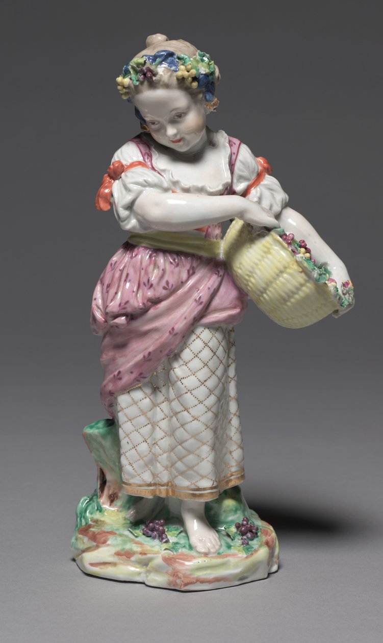 弹簧，由布里斯托尔瓷器厂制造，约1775年（硬瓷） 作者 皮埃尔·斯蒂芬