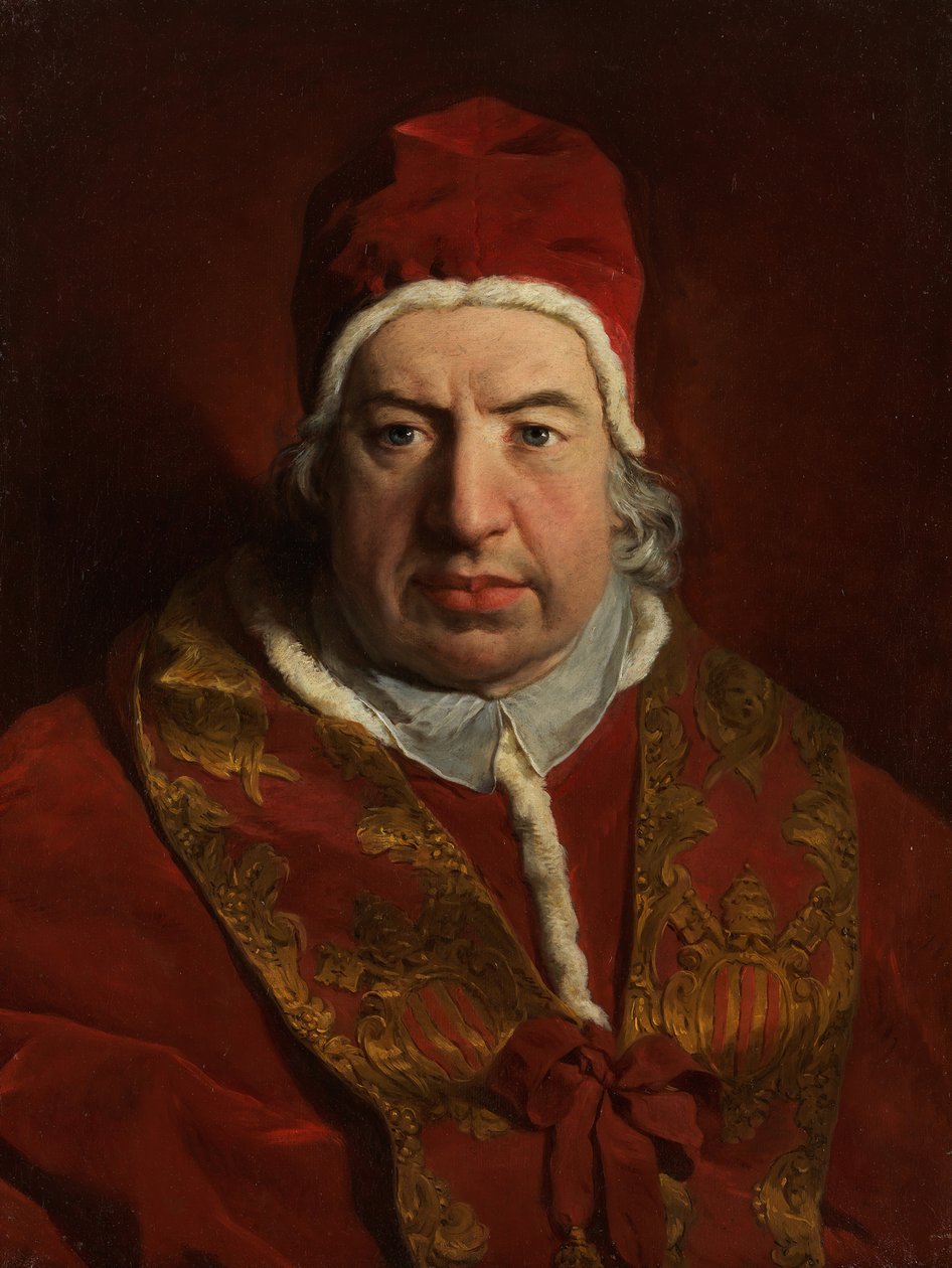 教皇本尼迪克特十四世Prospero Lambertini，1675-1758，1746年。 作者 皮埃尔·苏伯莱拉斯