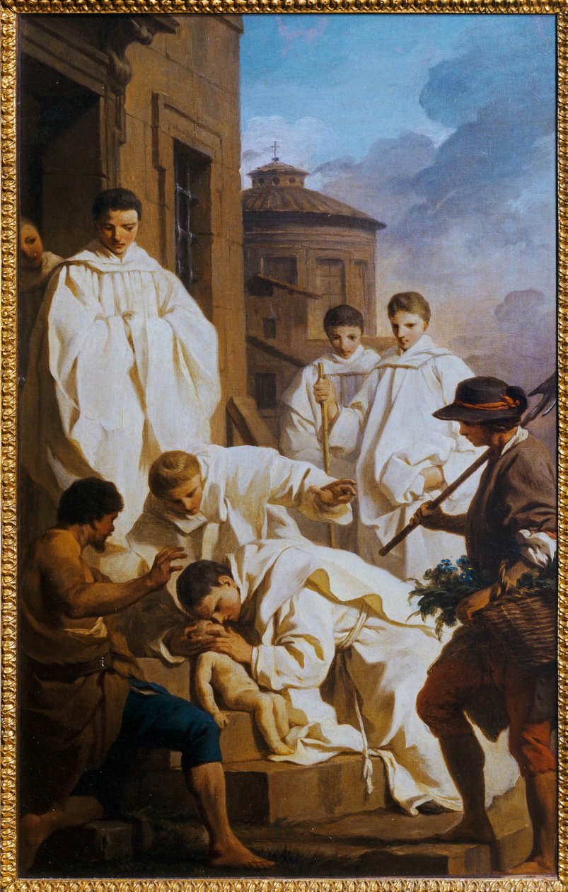Saint Benoit ressuscite un enfant - 圣本笃复活一个孩子... 作者 皮埃尔·苏伯莱拉斯