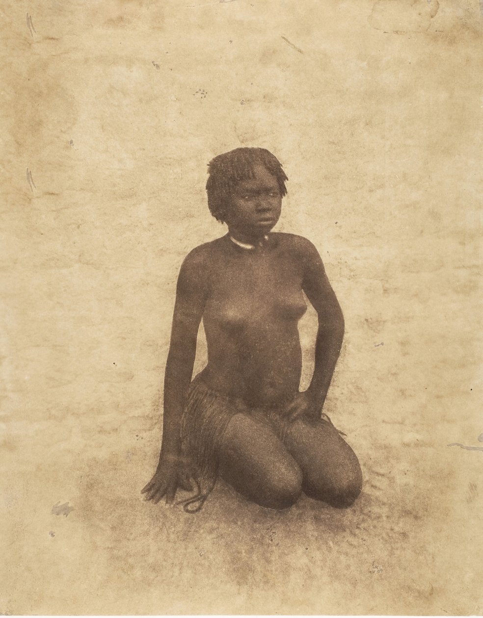 年轻的努巴妇女，1853-54年。 作者 皮埃尔·特莫