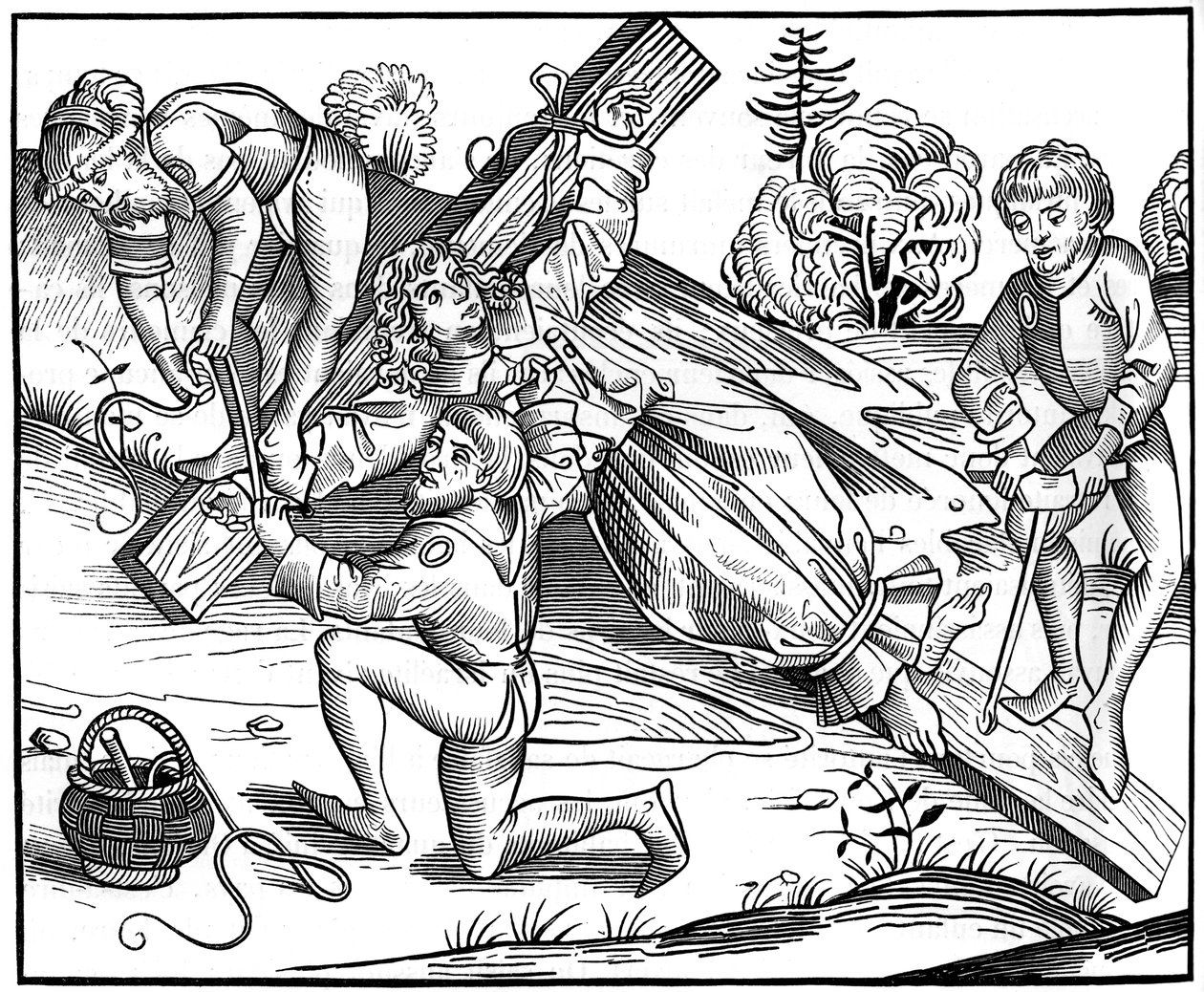 蓬图瓦兹的婴儿理查德（Richard of Pontoise）被犹太人钉在十字架上，1493年1849年。 作者 皮埃尔·沃尔格姆斯