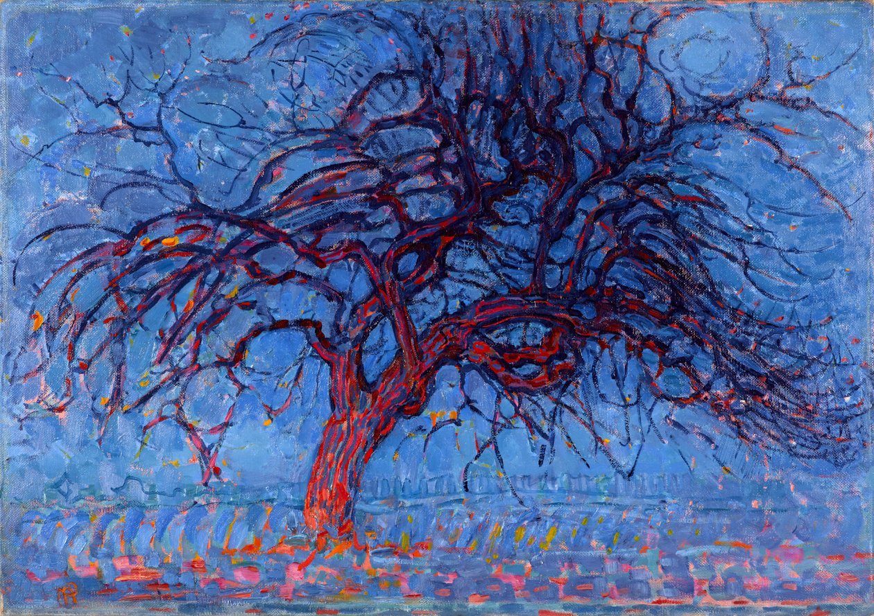 Avond（Evening）：The Red Tree，1908-10 作者 彼得·蒙德里安