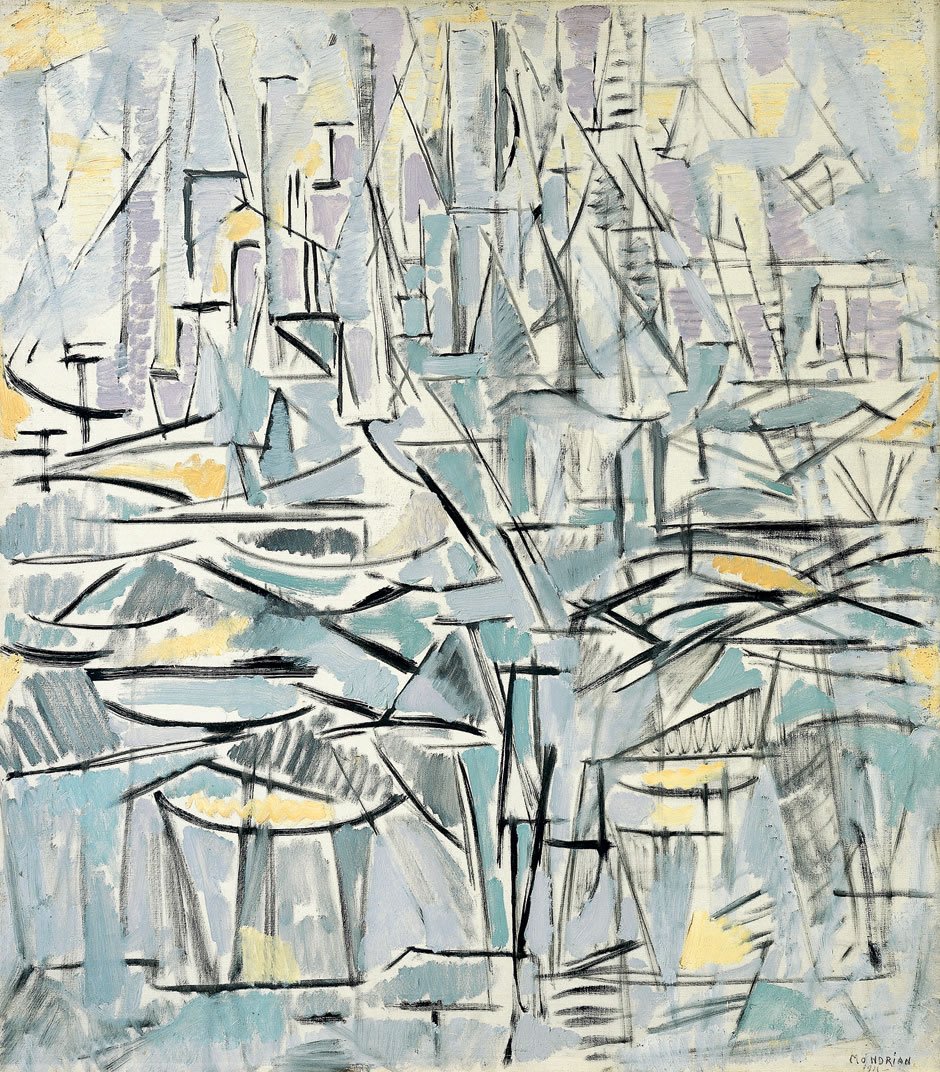组合物No. XVI 作者 彼得·蒙德里安