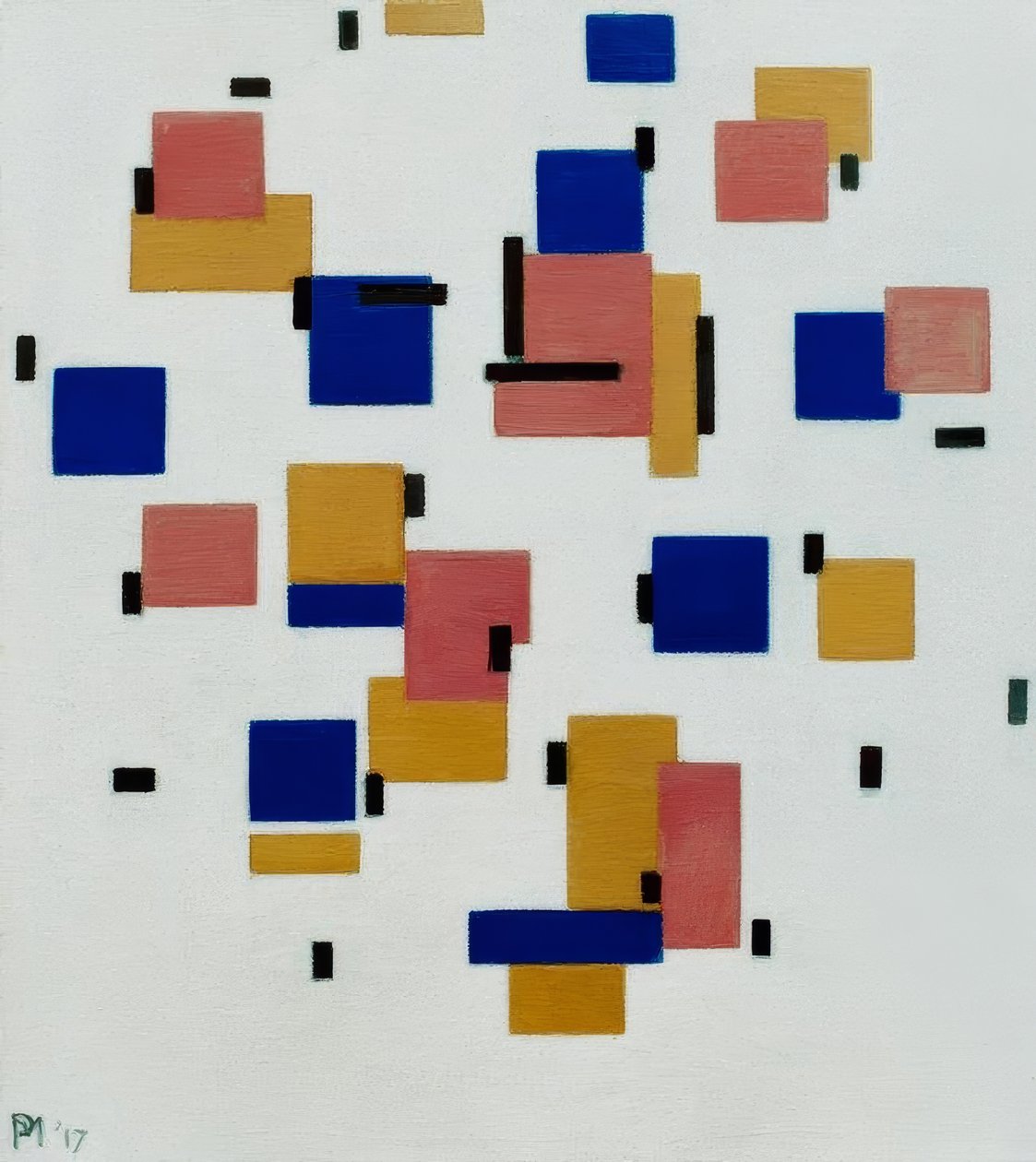 颜色B的成分 作者 彼得·蒙德里安