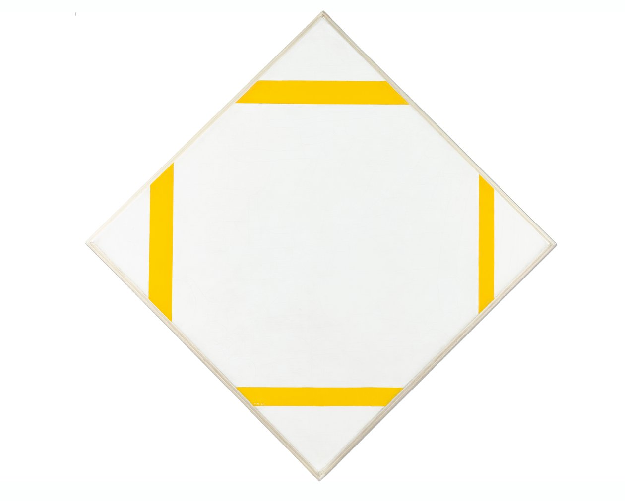 珐琅组合与四条黄线，1933年 作者 彼得·蒙德里安