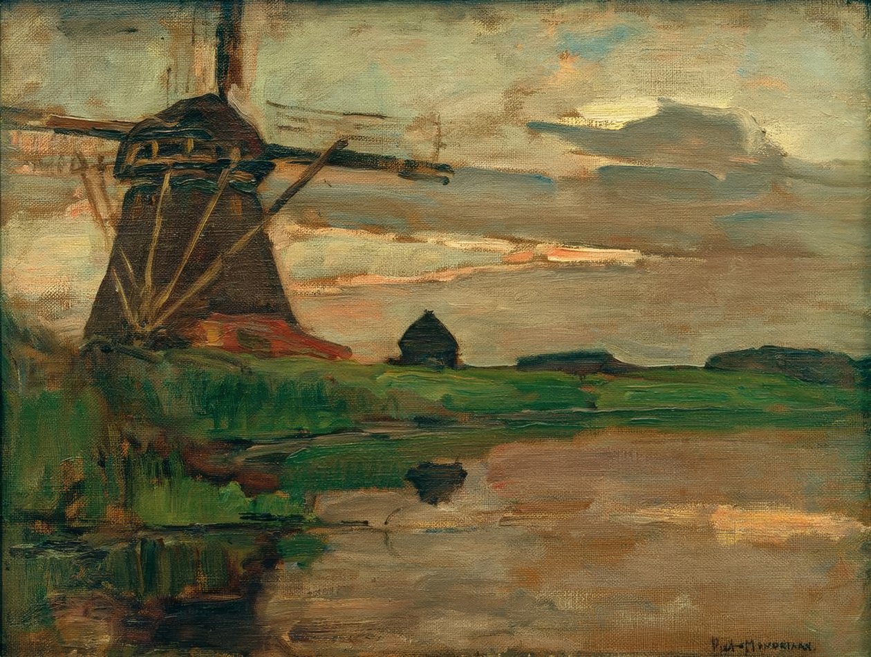 OostzijderMühle 作者 彼得·蒙德里安