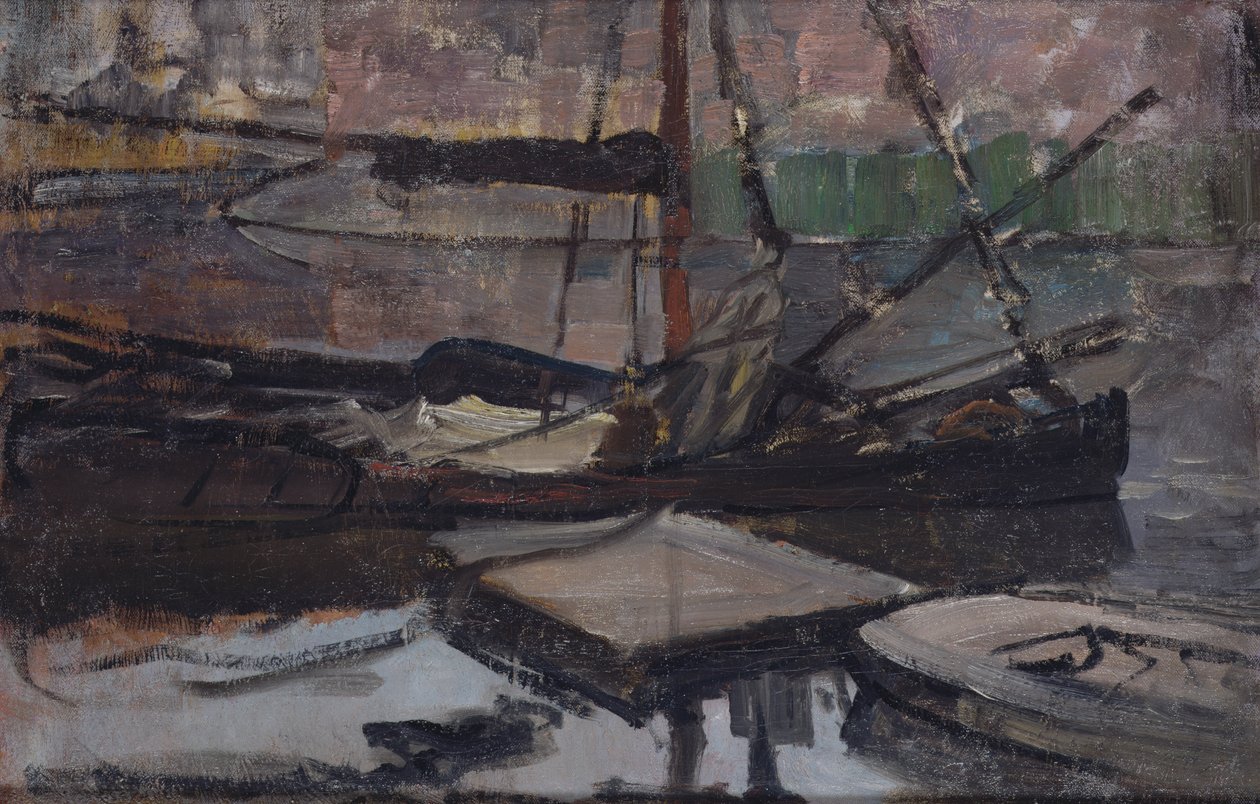 Stadhouderskade在阿姆斯特丹拘留所附近，1899-1900 作者 彼得·蒙德里安