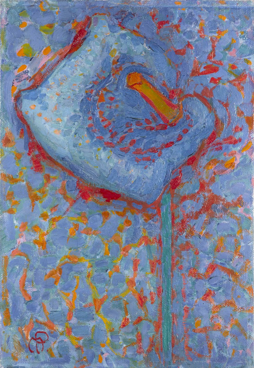 阿鲁姆百合，1908-1909。 作者 彼得·蒙德里安