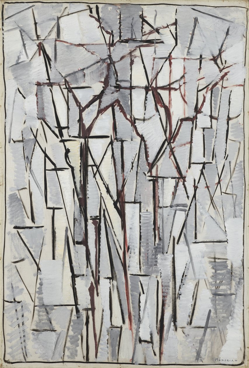 组成树2,1912-13 作者 彼得·蒙德里安