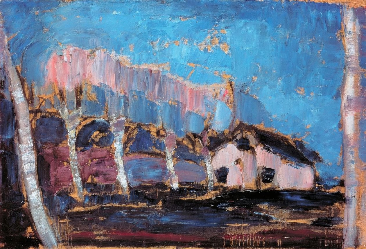 彼得·蒙德里安（Piet Mondrian）（1872-1944），《夜景》，1908年。 作者 彼得·蒙德里安
