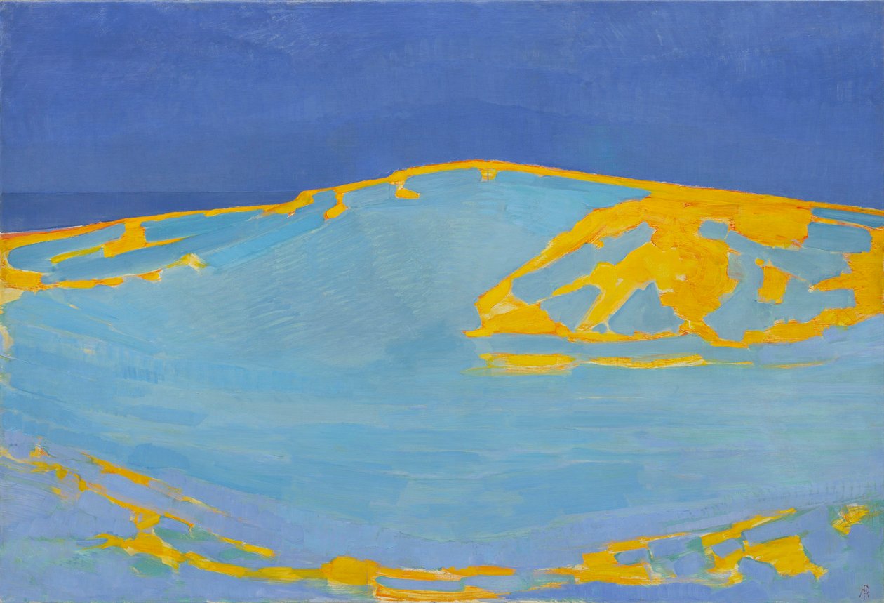 海景，1909年。 作者 彼得·蒙德里安