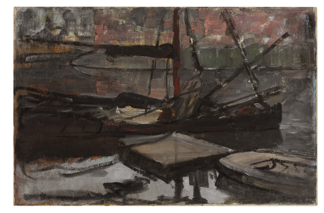 “Stadhouderskade”习作，c.1899（布面油画） 作者 彼得·蒙德里安