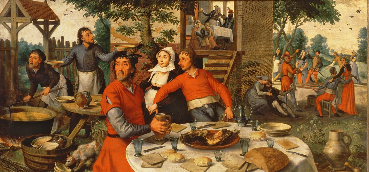 农民的盛宴，1550年 作者 彼得·埃森（Pieter Aertsen）