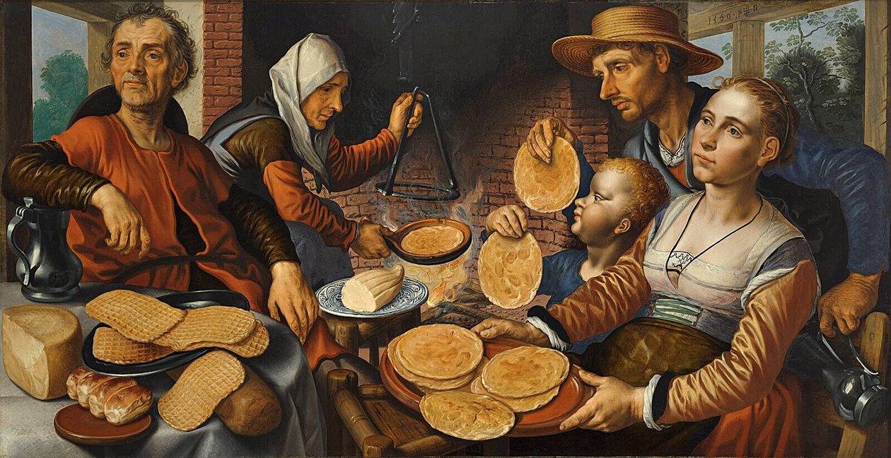 煎饼面包店，1560年 作者 彼得·埃森（Pieter Aertsen）