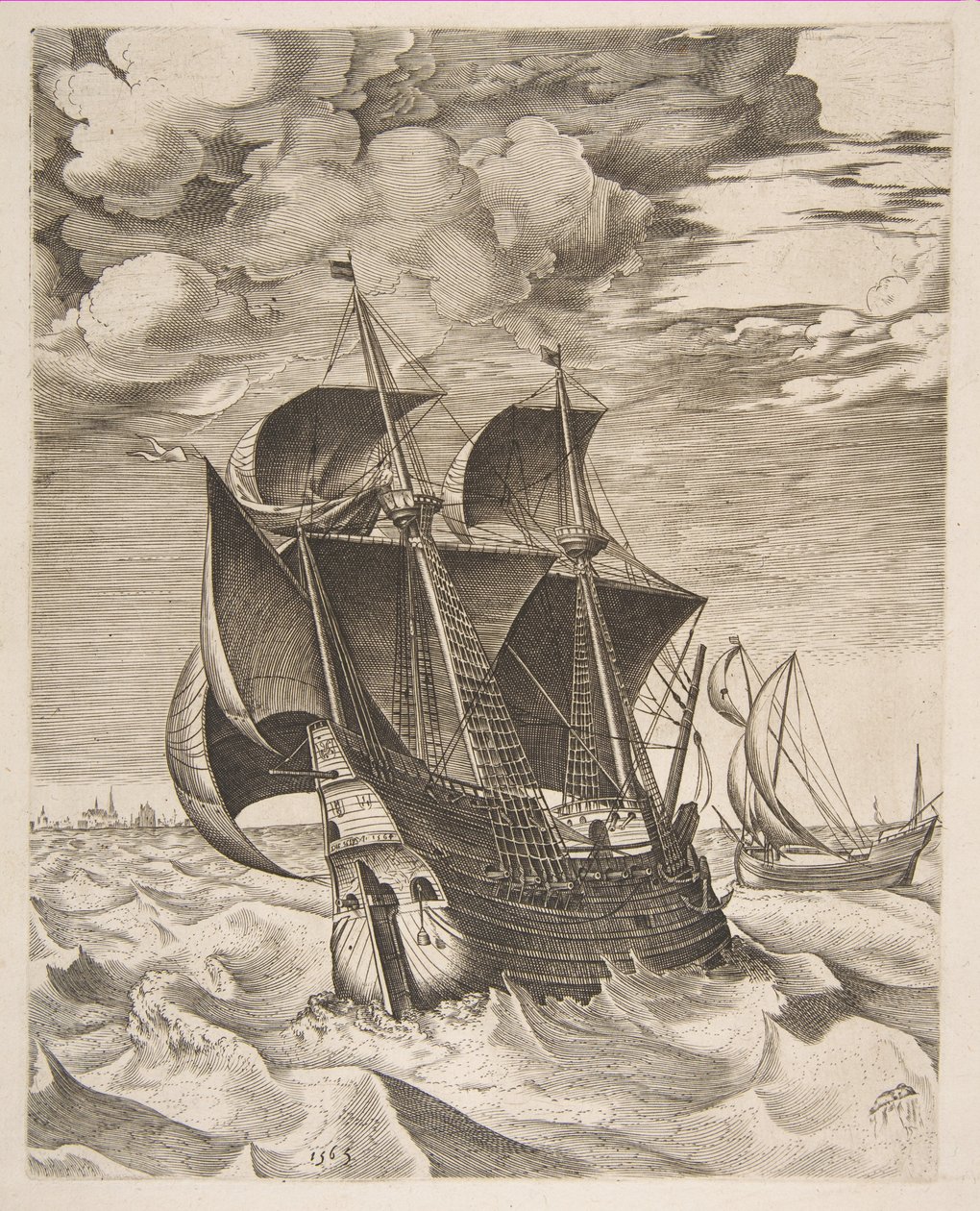 荷兰绿巨人和来自帆船的Boeier 作者 彼得·布鲁格（Pieter Bruegel）