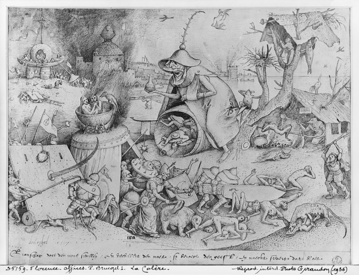 愤怒，1557（传真） 作者 彼得·布鲁格（Pieter Bruegel）