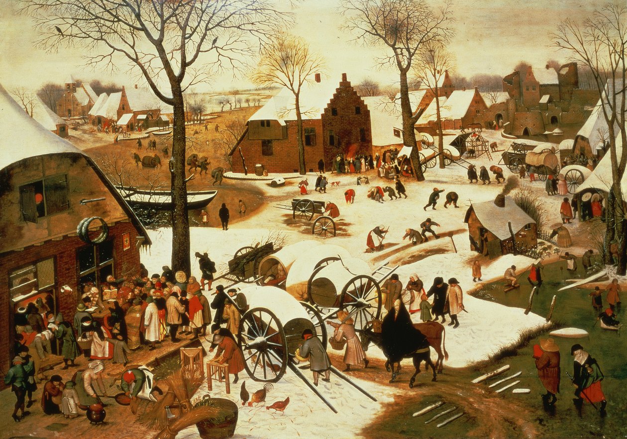 伯利恒人口普查，第1566页 作者 彼得·布鲁格（Pieter Bruegel）