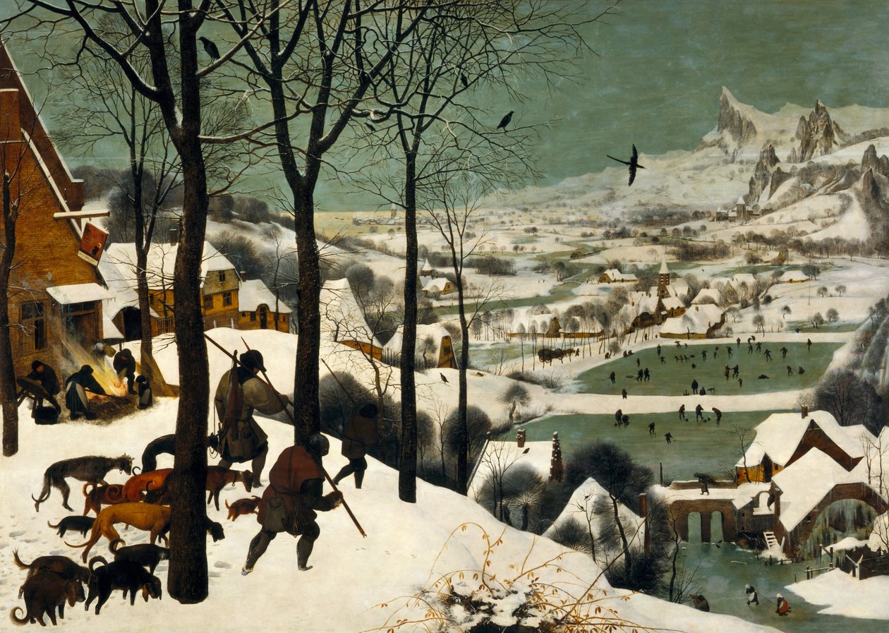雪中的猎人（冬季） 作者 彼得·布鲁格（Pieter Bruegel）