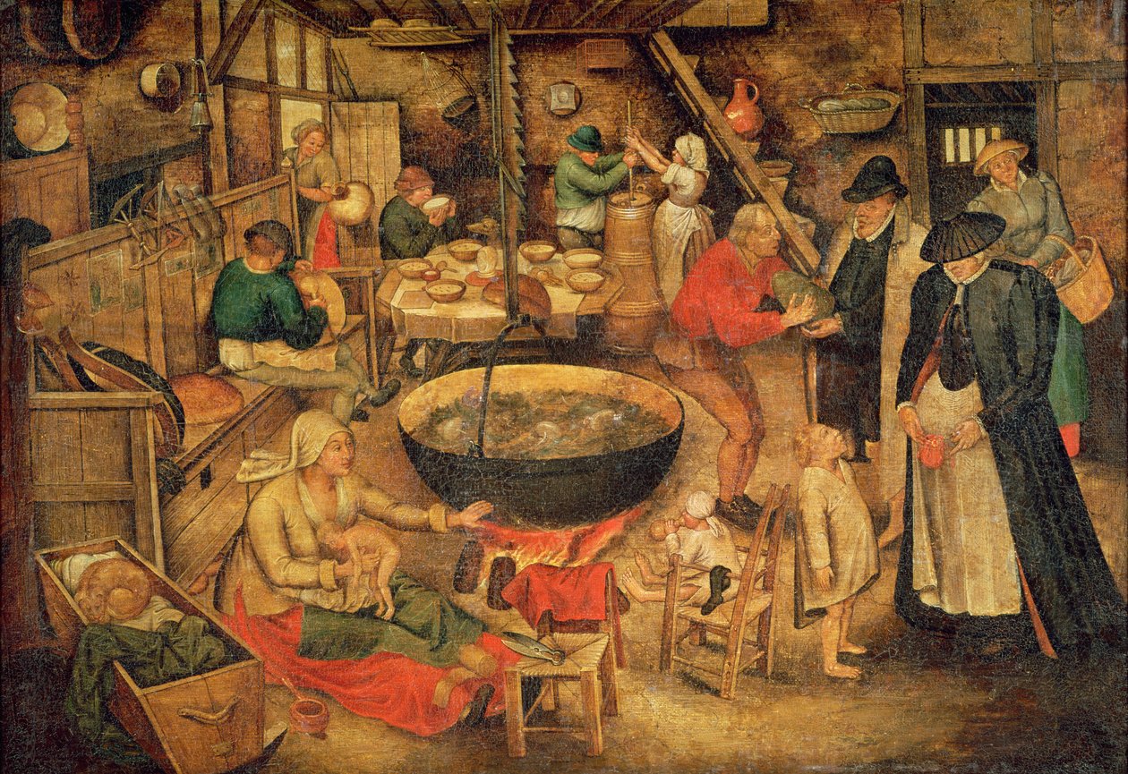 农舍的内部 作者 彼得·布鲁格（Pieter Bruegel）