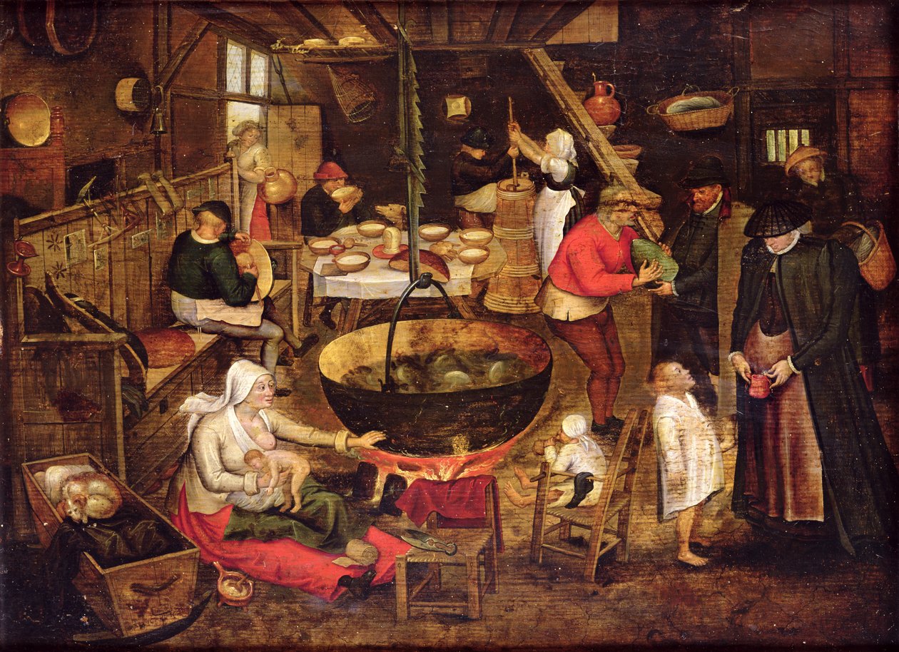 厨房内部 作者 彼得·布鲁格（Pieter Bruegel）