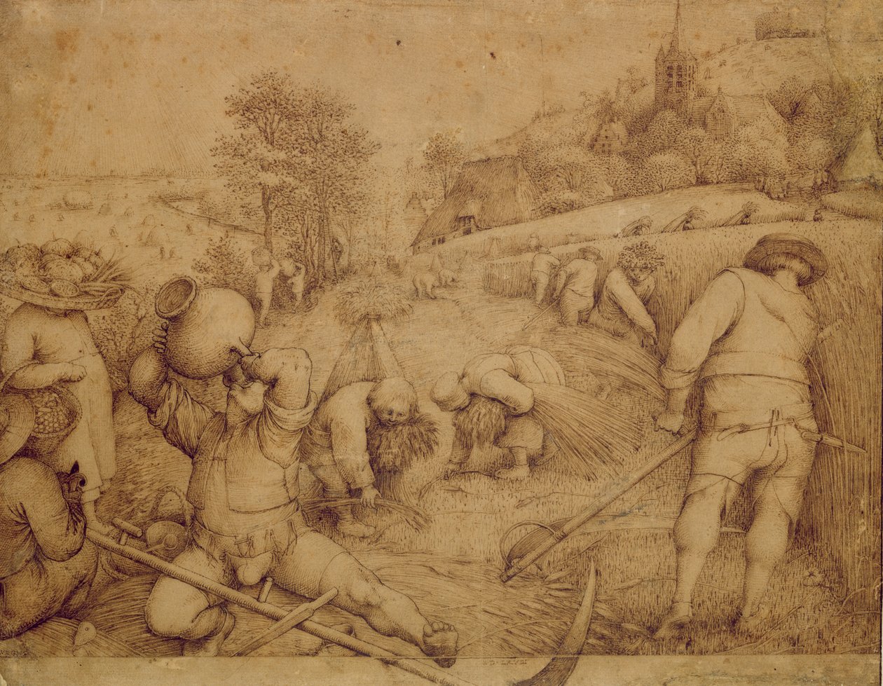 夏天，1568年（笔墨在纸上） 作者 彼得·布鲁格（Pieter Bruegel）