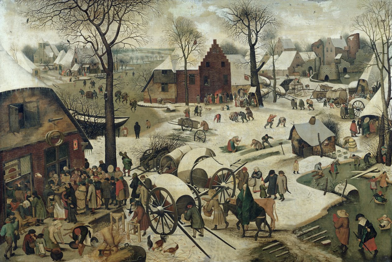 伯利恒人口普查 作者 彼得·布鲁格（Pieter Bruegel）