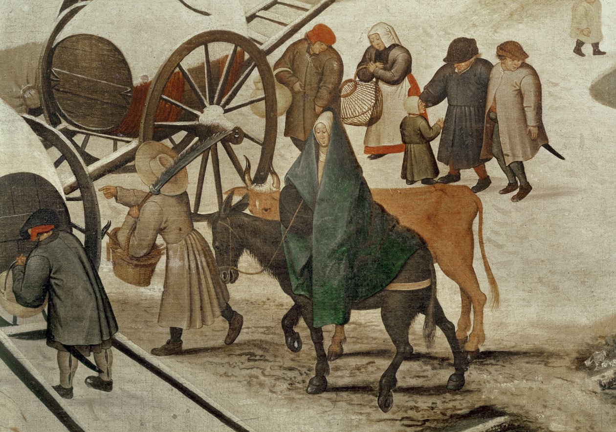 伯利恒人口普查（详情） 作者 彼得·布鲁格（Pieter Bruegel）